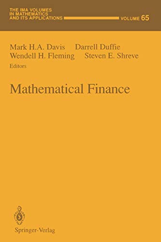 Mathematical Finance (The IMA Volumes in Mathematics and its Applications, 65, Band 65)