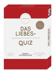 Das Liebesquiz: Ein kurzweiliges Fragespiel für Paare | Ideales Geschenk zum Jahrestag, Valentinstag oder Geburtstag | 110 Spielkarten in hochwertiger Spielbox