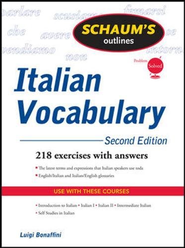 Schaum's Outline of Italian Vocabulary (Schaum's Outlines)