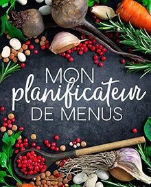 Mon planificateur de menus: Organise, suis et planifie tes menus de la semaine : Un journal, carnet de bord, agenda et suivi alimentaire sur 52 ... de courses : Couverture de légumes 2148