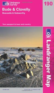 Bude & Clovelly, Boscastle & Holsworthy (OS Landranger Active Map)