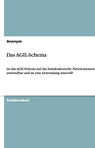 Das AGIL-Schema: Ist das AGIL-Schema auf das bundesdeutsche Parteiensystem anwendbar und ist eine Anwendung sinnvoll?
