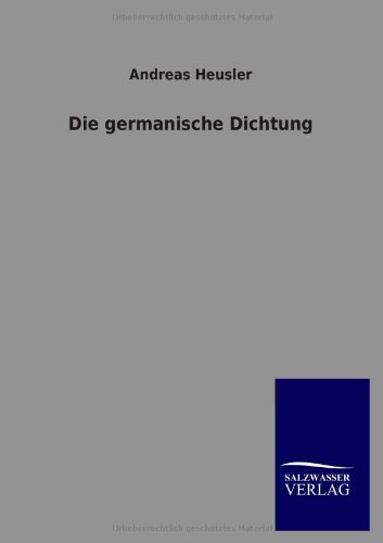Die germanische DIchtung