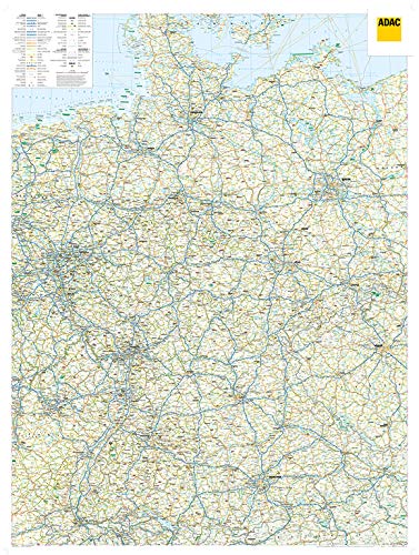 ADAC LänderKarte Deutschland 1:650 000, plano in Hülse (ADAC Länderkarten)