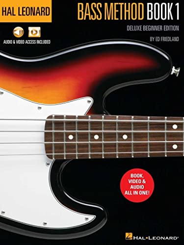 Hal Leonard Bass Method Book 1 - Deluxe Beginner Edition With Access To Audio Examples And Video Lessons Online By Ed Friedland