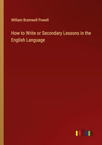 How to Write or Secondary Lessons in the English Language