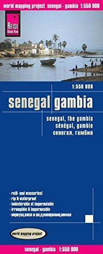 Reise Know-How Landkarte Senegal, Gambia (1:550.000): world mapping project