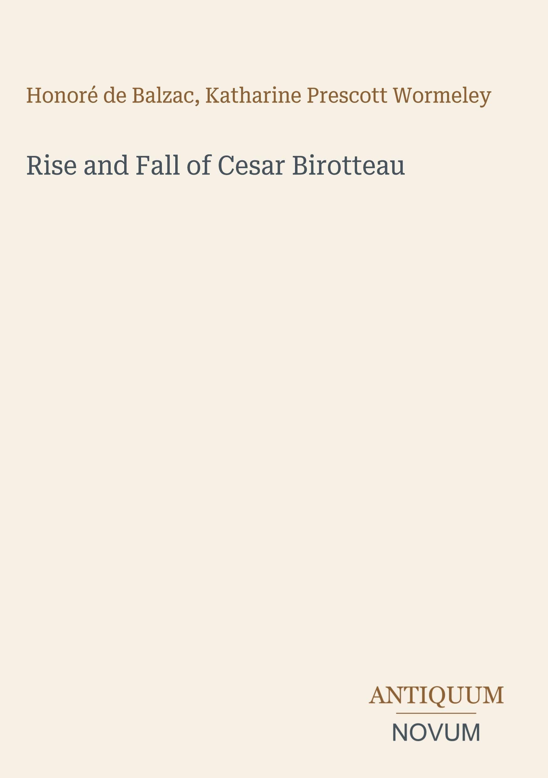 Rise and Fall of Cesar Birotteau