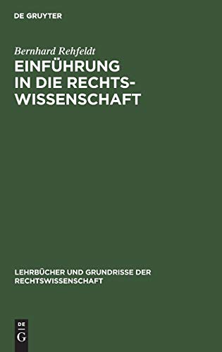 Einführung in die Rechtswissenschaft: Grundfragen, Grundgedanken und Zusammenhänge (Lehrbücher und Grundrisse der Rechtswissenschaft)