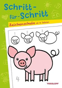 Schritt-für-Schritt. Zeichenschule ab 4 Jahren