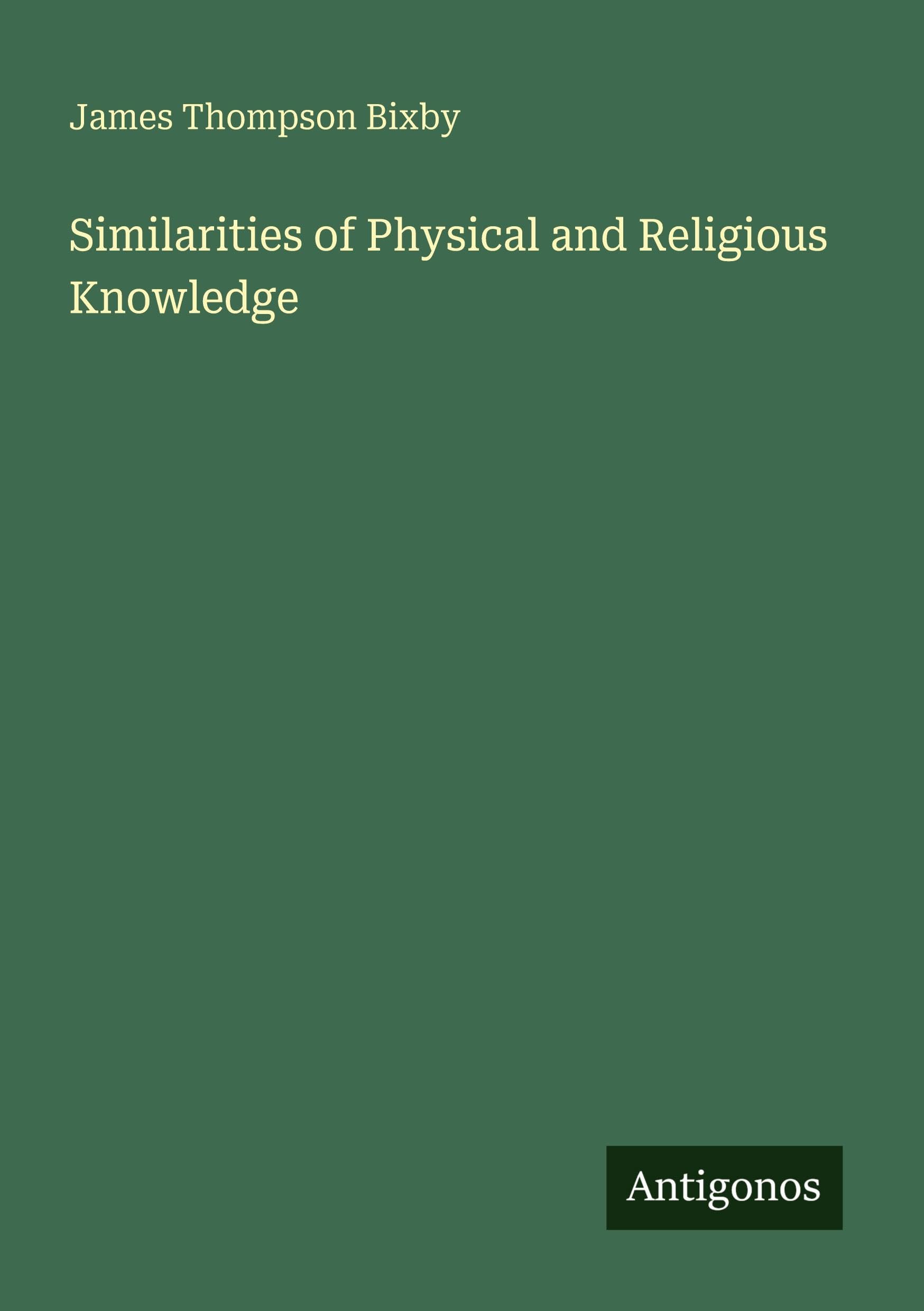 Similarities of Physical and Religious Knowledge