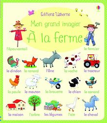 A la ferme : mon grand imagier