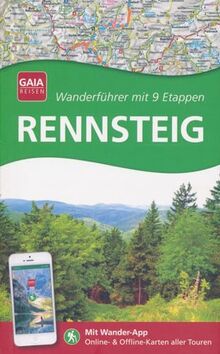 Rennsteig - Wanderführer mit 9 Etappen - Mit Wander-App