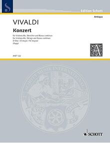 Konzert D-Dur: RV 404. Violoncello, Streichorchester und Cembalo. Klavierauszug mit Solostimme. (Antiqua)