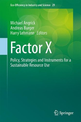 Factor X: Policy, Strategies and Instruments for a Sustainable Resource Use (Eco-Efficiency in Industry and Science)