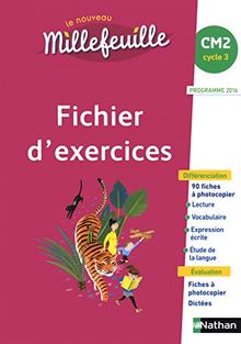 Le nouveau Millefeuille, CM2 : fichier d'exercices