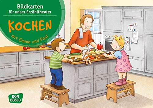Kochen mit Emma und Paul. Kamishibai Bildkartenset.: Entdecken. Erzählen. Begreifen: Emma-und-Paul-Geschichten. (Mit Kindern durch das Jahr - Bildkarten für unser Erzähltheater)