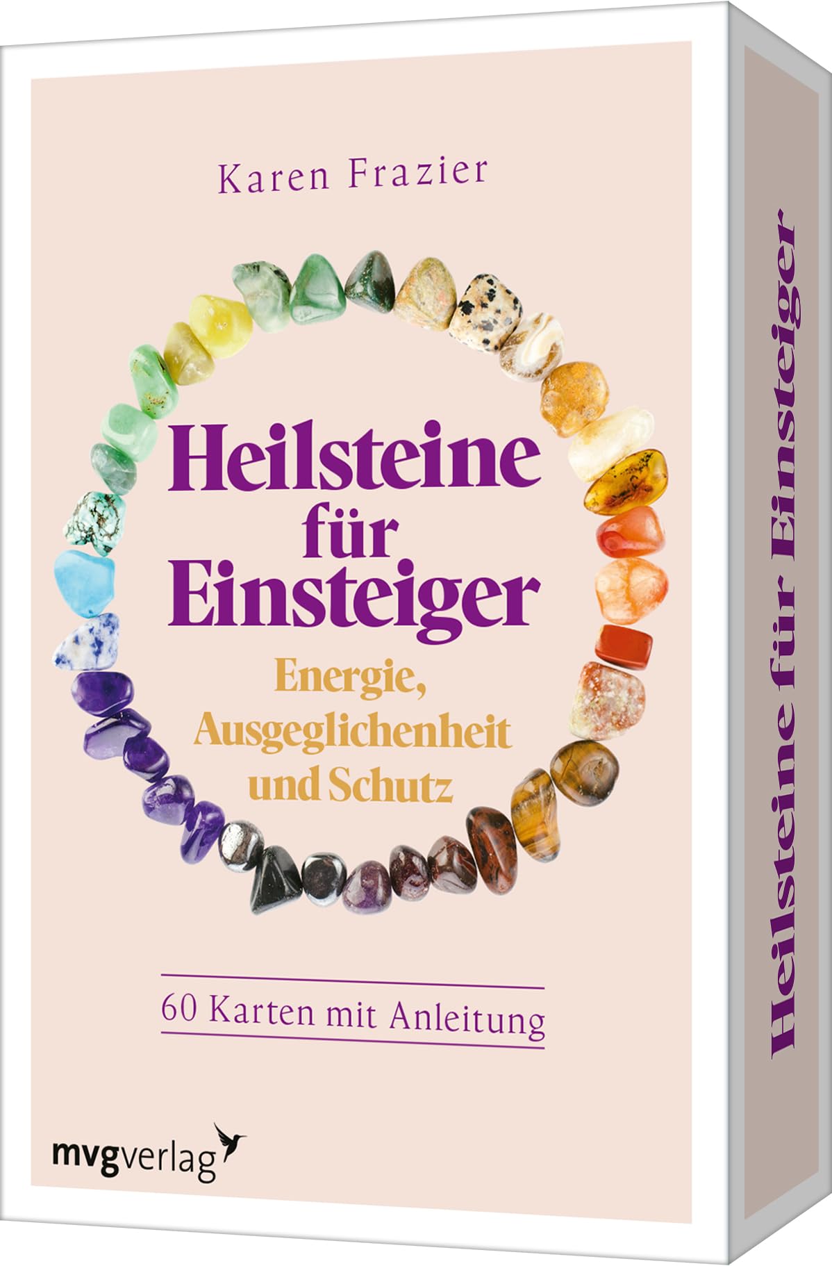 Heilsteine für Einsteiger – Energie, Ausgeglichenheit und Schutz: 60 Karten mit Anleitung | Kartenset über Kristalle und Steine