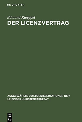 Der Licenzvertrag