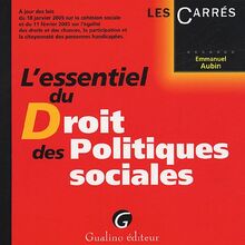 L'essentiel du Droit des Politiques sociales