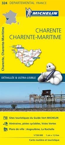 CHARENTE / CHARENTE - MARITIME 11324 CARTE ' LOCAL ' ( France ) MICHELIN KAART