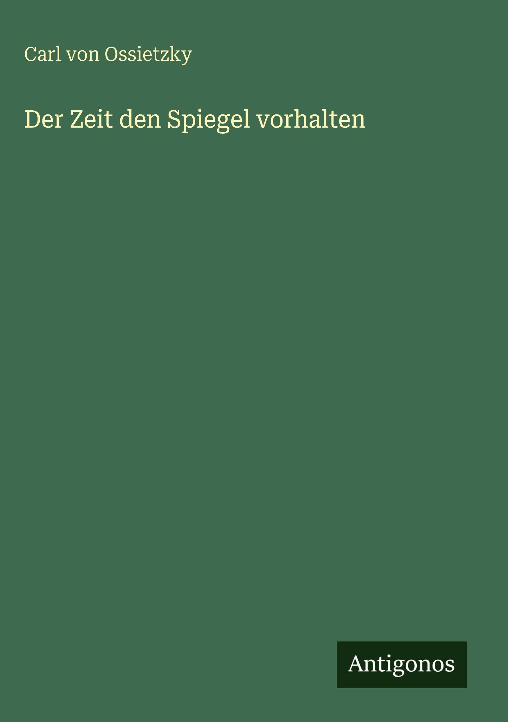 Der Zeit den Spiegel vorhalten