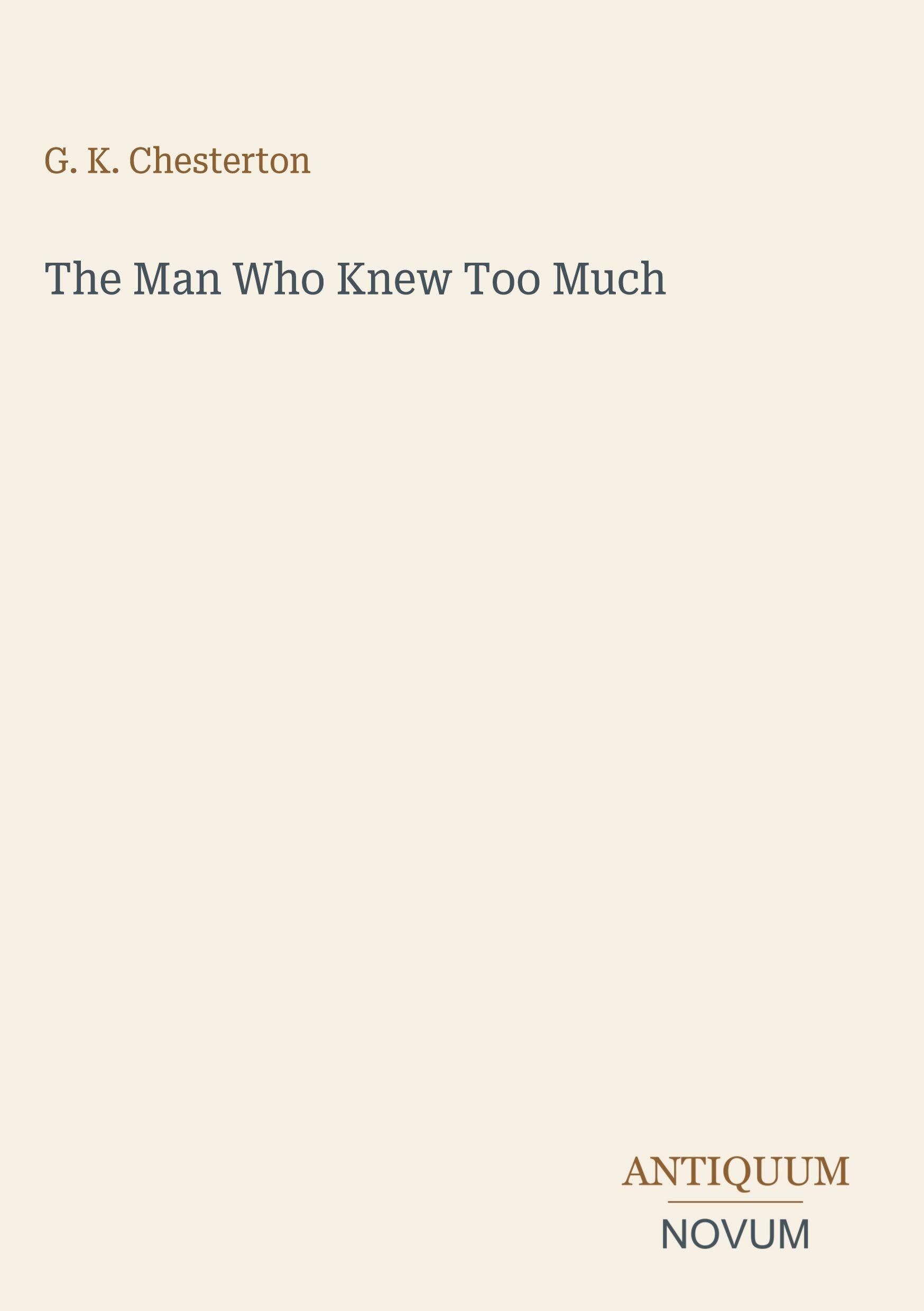 The Man Who Knew Too Much