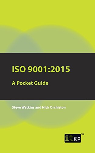 Steve Watkins Iso 9001, 2015 A Pocket Guide