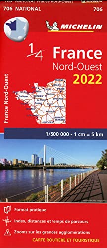 Michelin Nordwestfrankreich: Straßen- und Tourismuskarte 1:500.000 (MICHELIN Nationalkarten)
