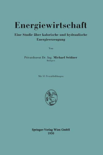 Energiewirtschaft: Eine Studie über kalorische und hydraulische Energieerzeugung