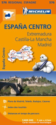 EXTREMADURA , MADRID , CASTILLA MANCHA 11576 CARTE ' REGIONAL ' MICHELIN KAART
