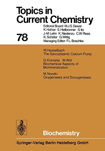 Biochemistry (Topics in Current Chemistry, 78, Band 78)