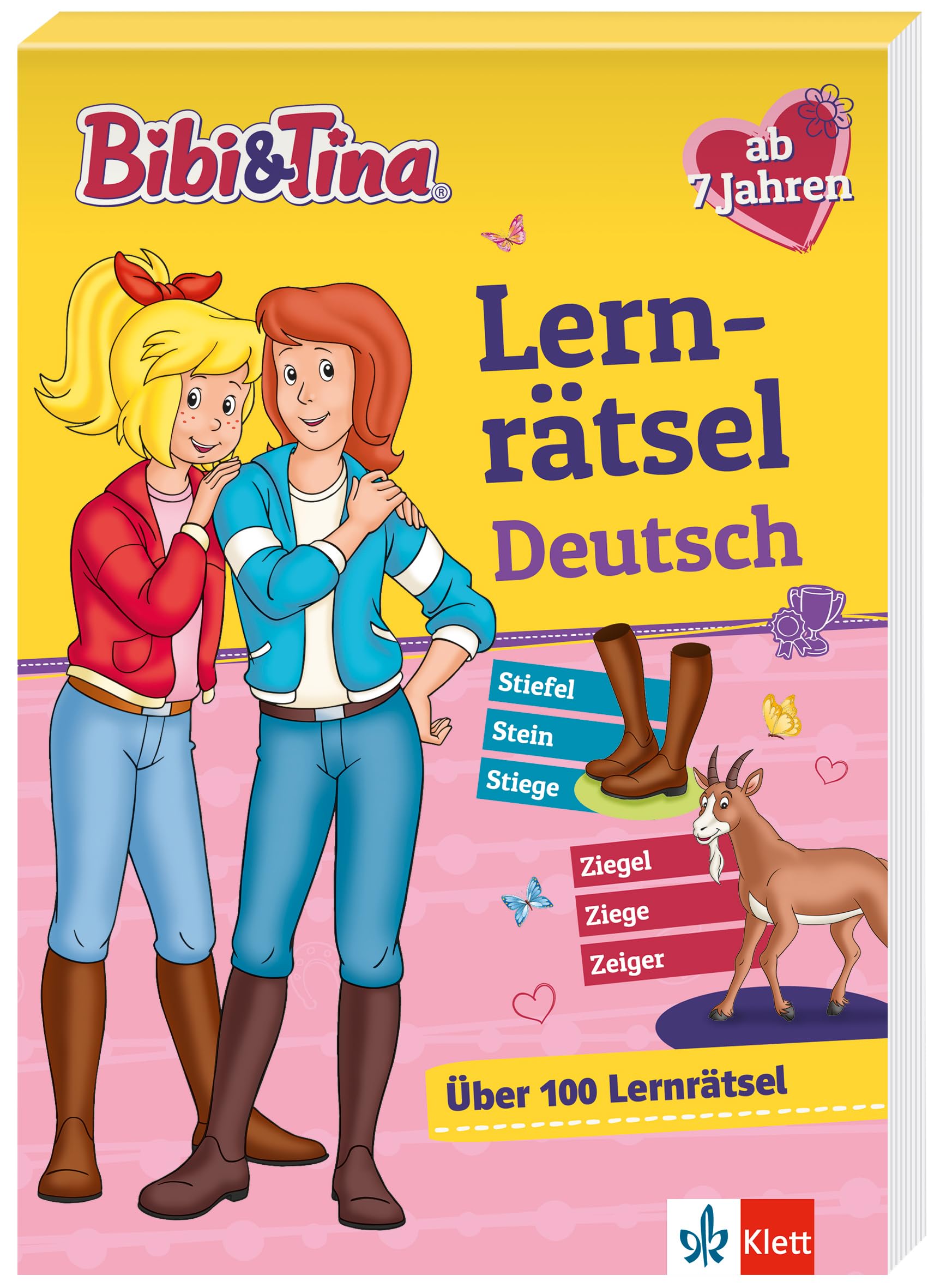 Bibi & Tina Mein Lernrätsel-Block Deutsch für die 2. Klasse: Grundschule, ab 7 Jahren (Bibi und Tina)