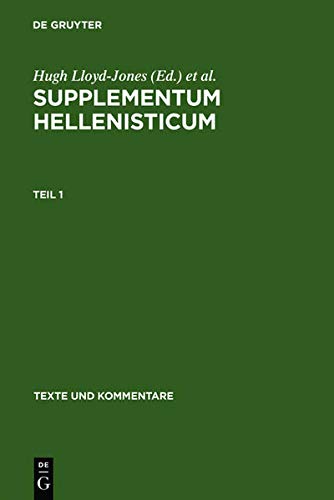 Supplementum Hellenisticum (Texte und Kommentare, 11)