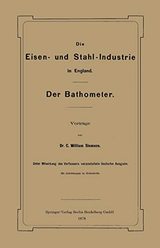 Die Eisen- und Stahl-Industrie in England: Der Bathometer