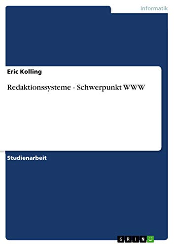 Redaktionssysteme - Schwerpunkt WWW