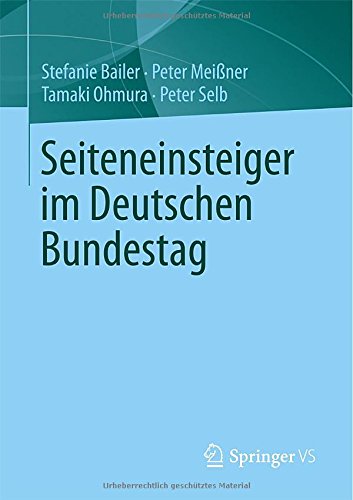 Seiteneinsteiger im Deutschen Bundestag (German Edition)