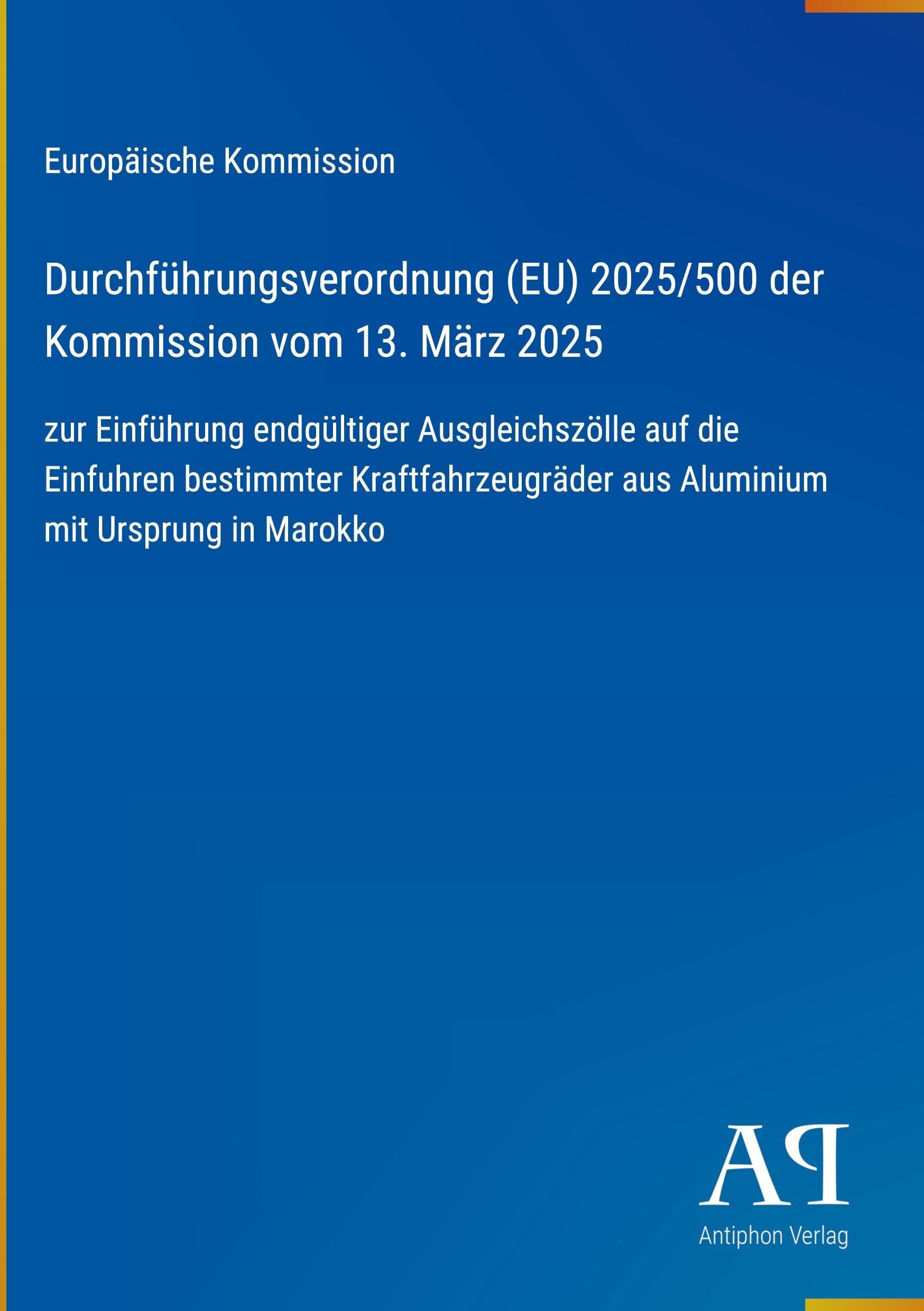 Durchführungsverordnung (EU) 2025/500 der Kommission vom 13. März 2025