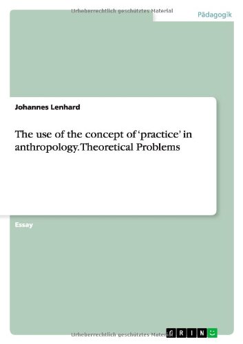 The use of the concept of ¿practice¿ in anthropology. Theoretical Problems