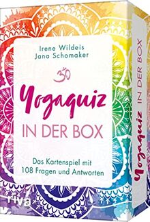 Yogaquiz in der Box: Das Kartenspiel mit 108 Fragen und Antworten mit Booklet – von Asanas über Atmung, Chakren, Mudras, Doshas, Kleshas, Mantras und Gunas bis Vayus