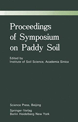 Proceedings of Symposium on Paddy Soils