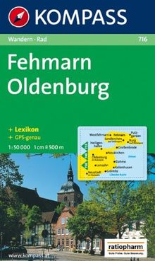 Fehmarn, Oldenburg: 1:50.000, Wander- und Bikekarte, GPS-genau