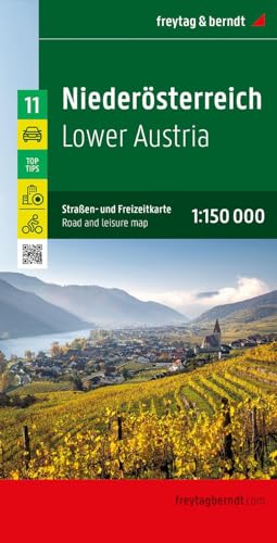 Niederösterreich, Straßen- Und Freizeitkarte 1, 150.000, Freytag & Berndt, Mit Infoguide, Top Tips, Innenstadtpläne, Radrouten (freytag & Berndt