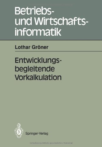 Entwicklungsbegleitende Vorkalkulation (Betriebs- und Wirtschaftsinformatik)