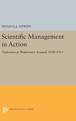 Aitken, Hugh G. J. Scientific Management In Action, Taylorism At Watertown Arsenal, 1908-1915 (Princeton Legacy Library)