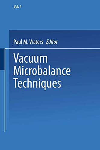 Vacuum Microbalance Techniques: Proceedings of the Pittsburgh Conference May 7–8, 1964
