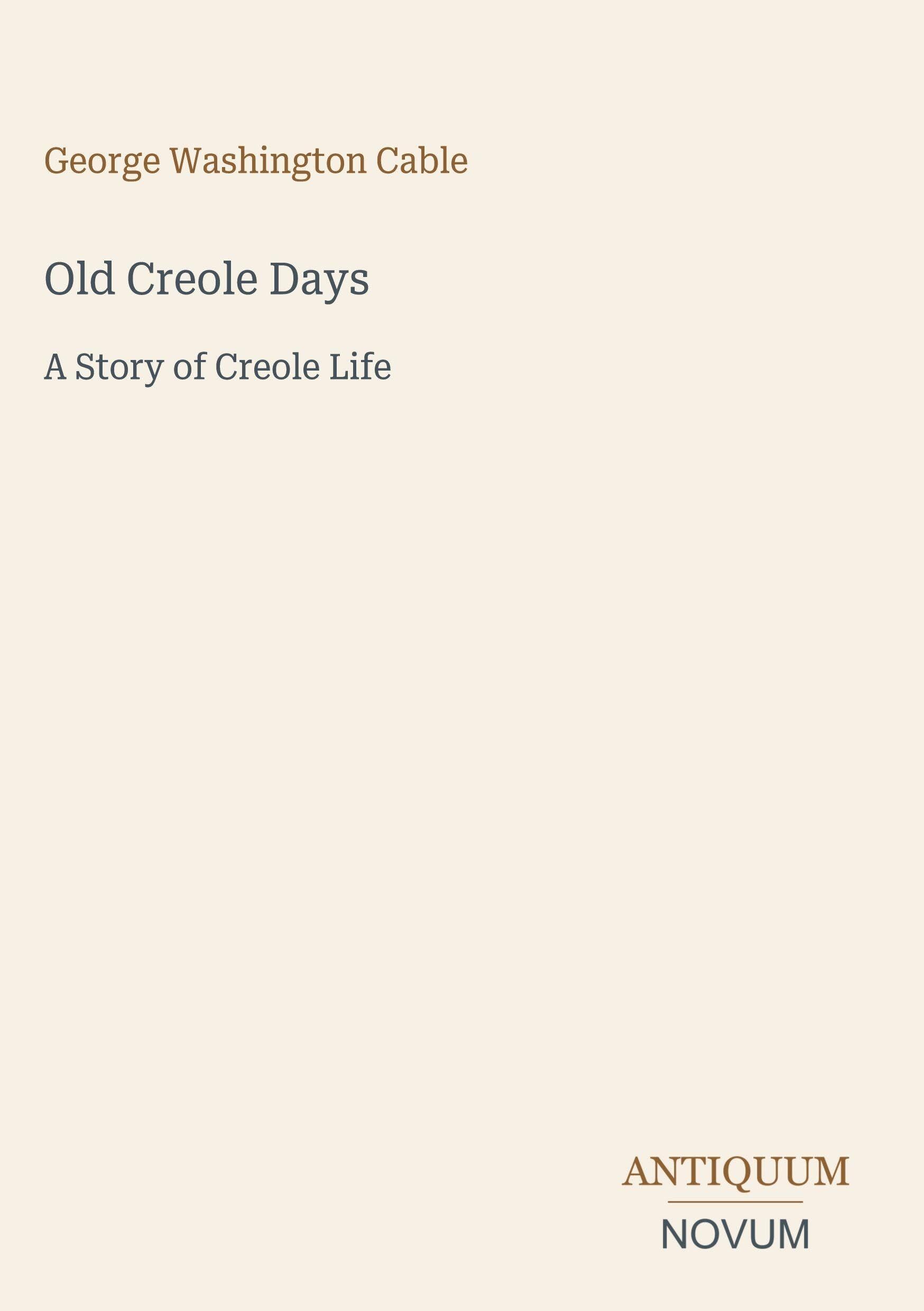Old Creole Days