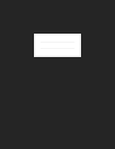 Ramsey & Todd | Journal Diary Notebook Sketchbook | Black Matte Hard Cover | Lined | 8.5 x 11 inches | 50lb White Paper | 192 Pages