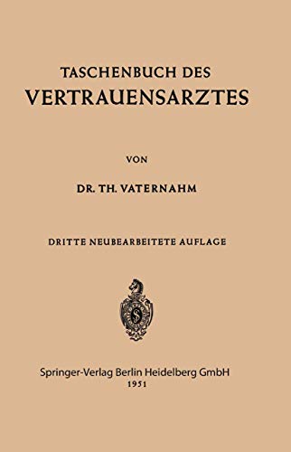 Taschenbuch des Vertrauensarztes (German Edition)