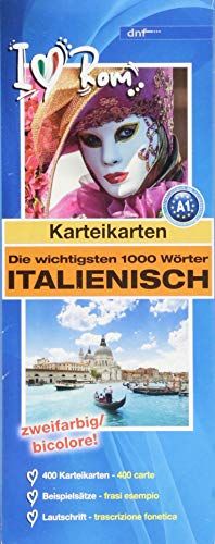 Karteikarten Die wichtigsten 1000 Wörter Italienisch (A1): (Auflage 3) von dnf-Verlag GmbH | Buch | Zustand sehr gut
